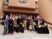 بالصور.. فتيات جنوب سيناء يزرعن 2000 شجرة مانجو بعد تكريمهن من المحافظة