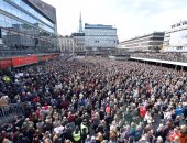 بالصور.. مسيرة فى السويد للتنديد بحادث الدهس فى ستوكهولم