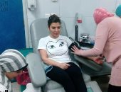 بالصور.. أصالة تشارك فى مبادرة إنيرجى وتتبرع بالدم لصالح ضحايا الكنيستين