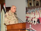 بالفيديو والصور.. وزير الدفاع يلتقى قادة وضباط المنطقة المركزية العسكرية