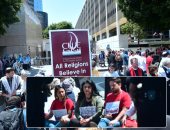 شرطة أمريكا تعتقل محتجين ضد سياسة الهجرة ببلادهم فى لوس أنجلوس