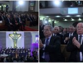 وزراء وشخصيات عامة فى الكنيسة الإنجيلية لحضور قداس عيد القيامة