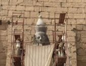 الآثار تتحدى وترمم اكبر تمثال لرمسيس الثانى تمهيدًا لنقله فى معبد الأقصر