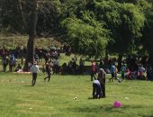 بالصور ..توافد الموطنين على حدائق القناطر "منتجع الغلابة"