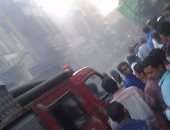 إصابة 45 مواطنا باختناقات وإغماءات إثر اندلاع حريق بـ30 منزلا فى المنيا