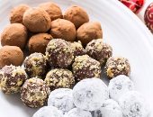 طريقة عمل كرات الشوكولاتة