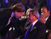 بالصور.. حوار ودى بين وزير الرياضة وثروت سويلم قبل انطلاق مسابقة إبداع 5