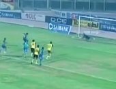 بالفيديو.. الحضرى يتصدى لركلة جزاء المقاصة ويحافظ على تقدم دجلة 