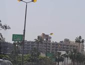قارئ يشارك بصورة لأعمدة إنارة مضاءة نهارا فى سموحة بمحافظة الإسكندرية