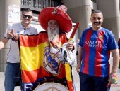 بالفيديو والصور.. توافد الجماهير على البرنابيو لحضور الكلاسيكو