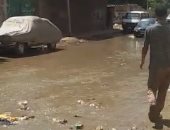 شارع كمال حجاب بمدينة السلام يغرق فى مياه الصرف الصحى