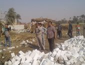 بالصور ..ازالة 28 حالة تعدى على الأراضى الزراعية بمركز بنى سويف