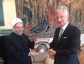 مفتى الجمهورية لـ ملك بلجيكا: حرب مصر ضد الإرهاب دعم للسلام العالمى