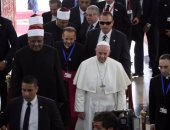 وصول بابا الفاتيكان مشيخة الأزهر الشريف للقاء الإمام الأكبر أحمد الطيب