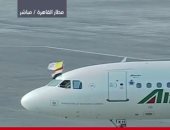 بالفيديو والصور..  العلم المصرى يزيّن طائرة البابا فرانسيس 