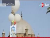 إطلاق بالونات تحمل صور بابا الفاتيكان فى الأهرامات والقلعة وبرج القاهرة