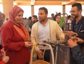نقيب المهندسين بالإسكندرية تفتتح معرض المشروعات العلمية بجامعة فاروس