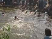 انتشال جثة شاب غرق بمياه مصرف قرية فى مركز الفشن ببنى سويف