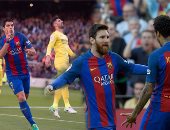 برشلونة يكتسح فياريال ويواصل الضغط على ريال مدريد فى جدول ترتيب الدورى الإسباني.. البارسا يرفع رصيده لـ84 نقطة ويبتعد بالصدارة.. MSN يتخطون الـ100 هدف.. وميسي أول لاعب يعبر حاجز الـ50 هدفًا فى أوروبا