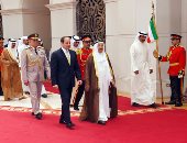 أمير الكويت يقيم مأدبة غداء على شرف الرئيس السيسي
