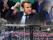 أنصار "ماكرون" يحتفلون بفوزه برئاسة فرنسا 