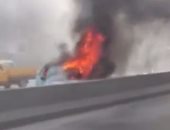 مصرع شخصين فى حريق سيارة وقود بمدخل مدينة شرم الشيخ