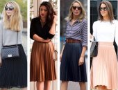 هتلبسى أيه بكرة؟ الجيبة الشيفون مناسبة لأخر يوم عمل