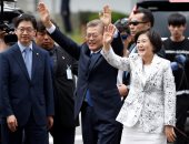 بالصور.. سيدة كوريا الجنوبية الأولى تتألق فى مراسم تنصيب زوجها