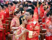 بالصور.. فرقة على بابا فى الصين تحيى حفل زفاف بمقاطعة تشيجيانج