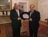 بالصور .. على عبد العال والوفد برلمانى يلتقون سفير مصر بإيطاليا