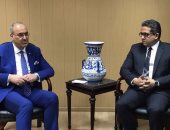 وزير الآثار يلتقى السفير العراقى لبحث سبل التعاون بين البلدين