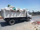 بالصور.. رفع مخلفات القمامة وتطوير وتجميل شوارع وميادين مركز طما بسوهاج