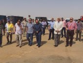  بالصور.. محافظ أسوان ومدير الأمن يشهدان بدء أكبر حملة لإزالة التعديات