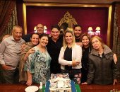بالصور.. أسرة رونالدو تحتفل مع أبوهشيمة برباعية ريال مدريد فى سيلتا فيجو