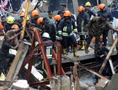 بالصور.. إصابة 19 شخصا إثر انهيار مبنى قيد الإنشاء فى سريلانكا