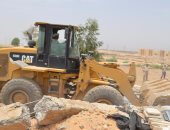 بالصور ..  إزالة 353 حالة تعدى على أراضى أملاك الدولة بقنا 