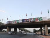 بالصور.. السعودية تستعد لاستقبال "ترامب" بوضع علم أمريكا فى شوارع البلاد