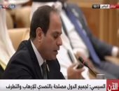 السيسي يتساءل: من يوفر الملاذ الآمن للإرهابيين ويمنحهم الغطاء السياسى؟