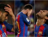 شاهد ردود أفعال لاعبى برشلونة بعد تتويج ريال مدريد بالدوري الإسباني