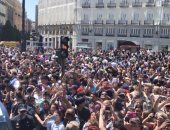 بالفيديو والصور.. احتفالات عارمة فى شوارع مدريد بلقب الليجا