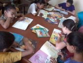 بالصور.. ورش فنية وقراءة قصصية للأطفال بثقافة المنيا