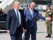 بالصور.. ترامب يصل بروكسل قبل قمتين للاتحاد الأوروبى وحلف الأطلسى