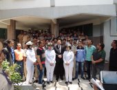 بالصور.. أمن الدقهلية يبدأ حملة للتبرع بالدم من إدارة قوات الأمن