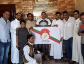 بالصور.. محمد زيدان يهنئ أهالى مطروح بصعود نادى الرجاء للدورى الممتاز