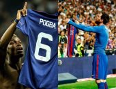 بوجبا يحتفل بلقب الدوري الأوروبي على طريقة ميسي 