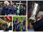 احتفالات مانشستر يونايتد بلقب الدورى الأوروبي