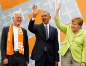 بالصور.. أوباما يشارك ميركل الاحتفال بيوم الكنيسة البروتستانتية بألمانيا