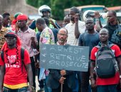 بالصور.. الغانيون يتظاهرون فى العاصمة "أكرا" احتجاجا على الفساد