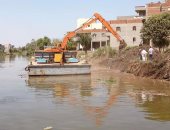 إزالة 16حالة تعدى على نهر النيل فى الزرقا بدمياط