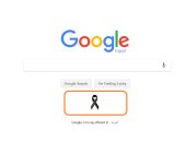 "جوجل" يتضامن مع ضحايا حادث المنيا الإرهابى بشارة سوداء